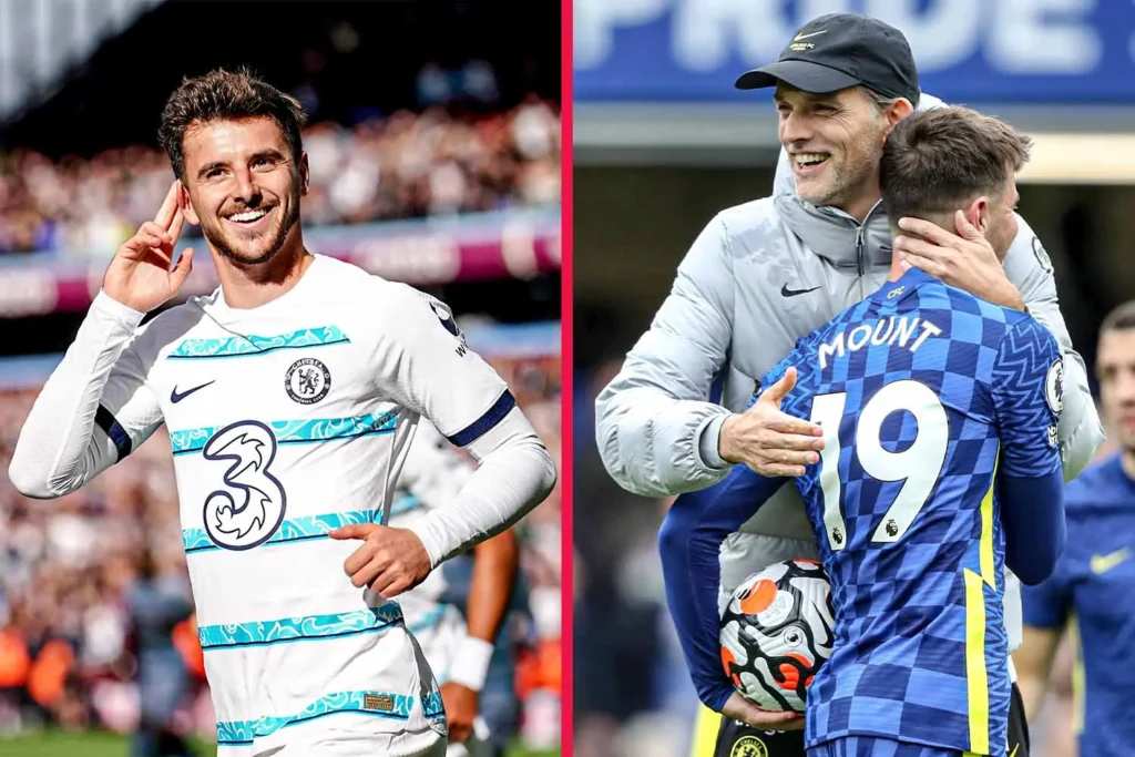 Thomas Tuchel with Mason Mount