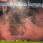 Banners and smoke bombs in Salzburg