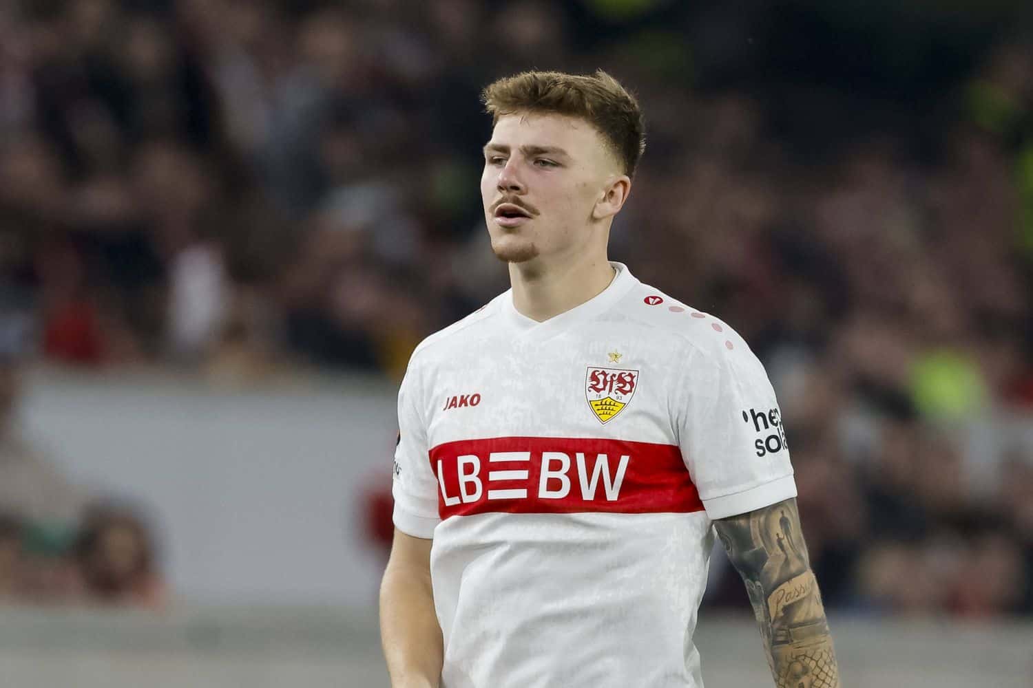 Deutschland, Fussball, UEFA Europa League, Play-offs, 2025/2026, VfB Stuttgart vs. Celtic Glasgow, 26.02.2026 Finn Jeltsch