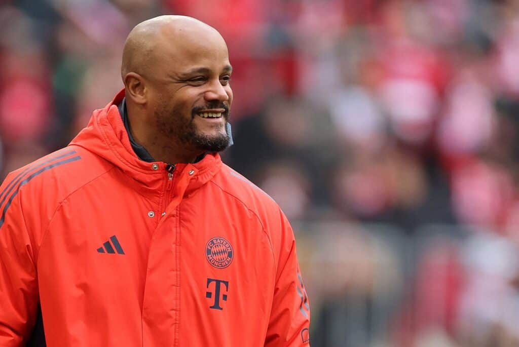 Kompany Vincent Trainer Bayern , FC Bayern München-Union Berlin , Bundesliga , Fußball , in den Allianz Arena Stadion, i Vincent Kompany