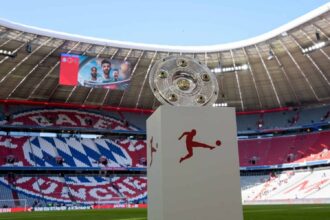 Allianz Arena championship trophy