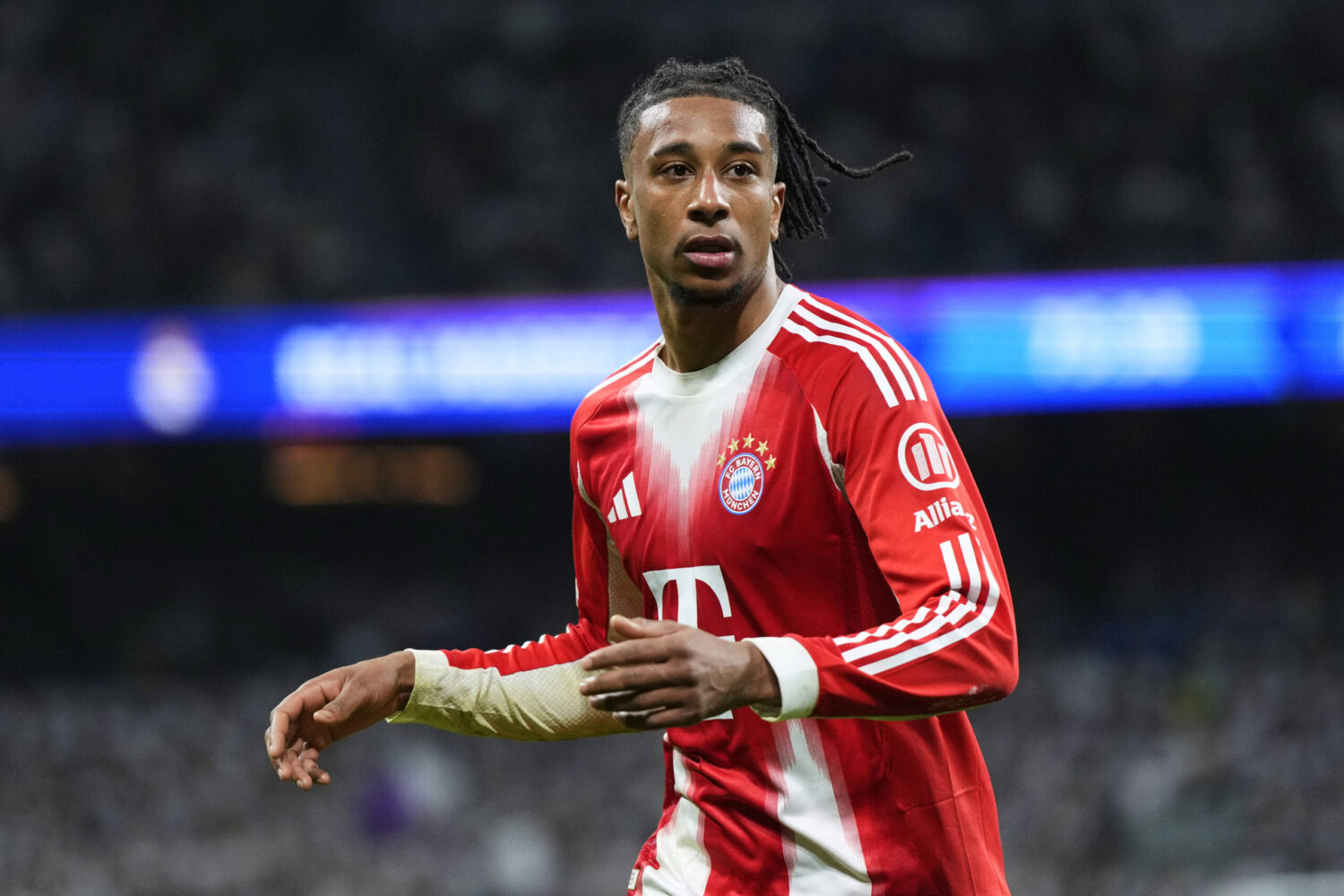 ESP: Real Madrid v Bayern Munich. UEFA Champions League. Quarter-Finals, First Leg. Michael Olise