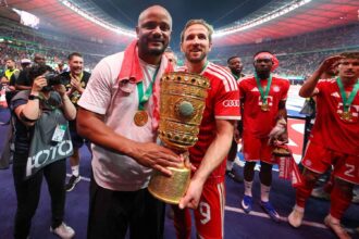 Vincent Kompany and Harry Kane
