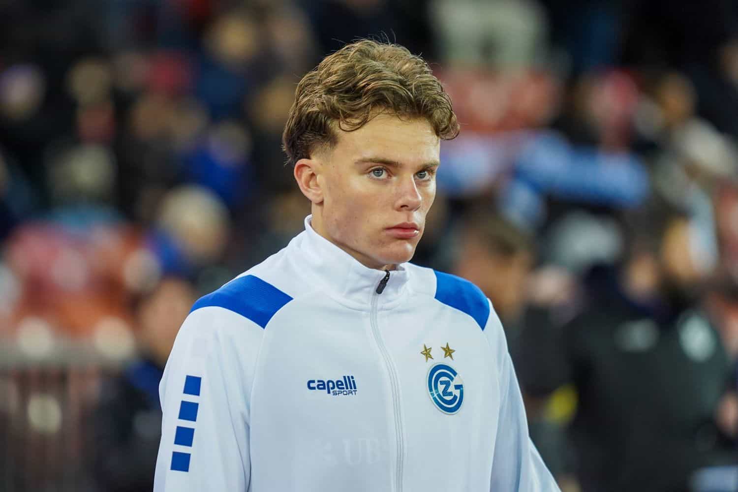 Fussball: Schweiz: Brack Super League 2025/2026 - 26. Spieltag, 21.02.2026 - Grasshopper Club Zürich vs. FC Zürich - Sta Jonathan Asp Jensen