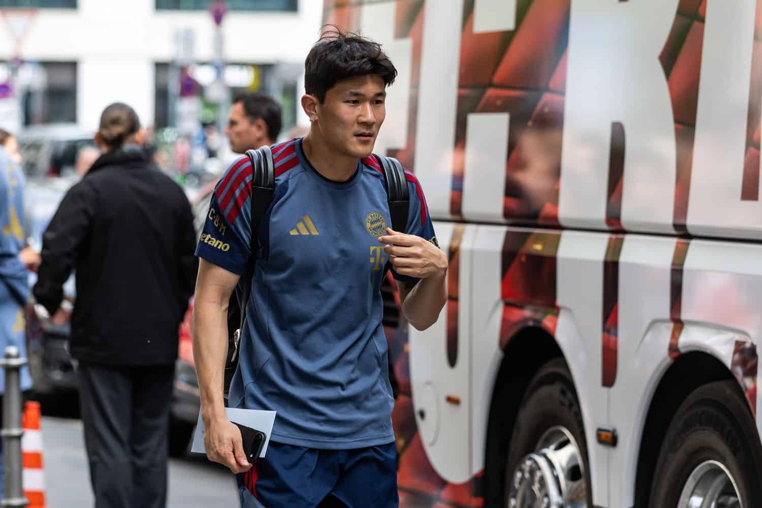 GER, DFB-Pokalfinale, Training und Pressekonferenz, FC Bayern München - VfB Stuttgart. Minjae Kim