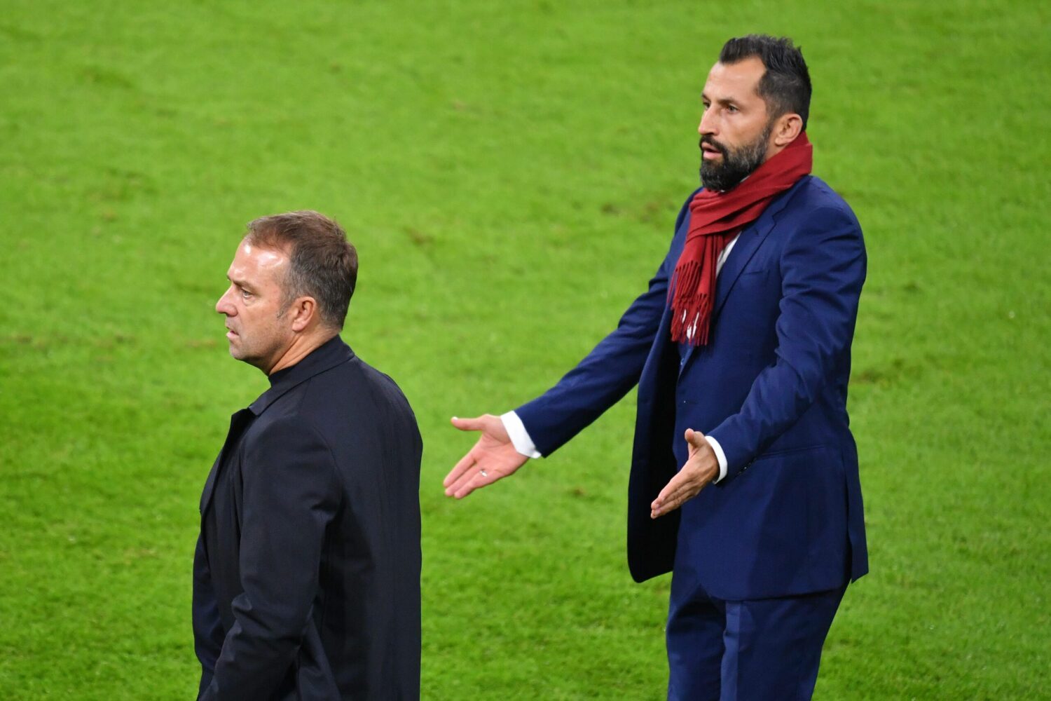 Hasan Salihamidzic and Hansi Flick