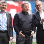Max Eberl, Jan-Christian Dreesen, and Herbert Hainer