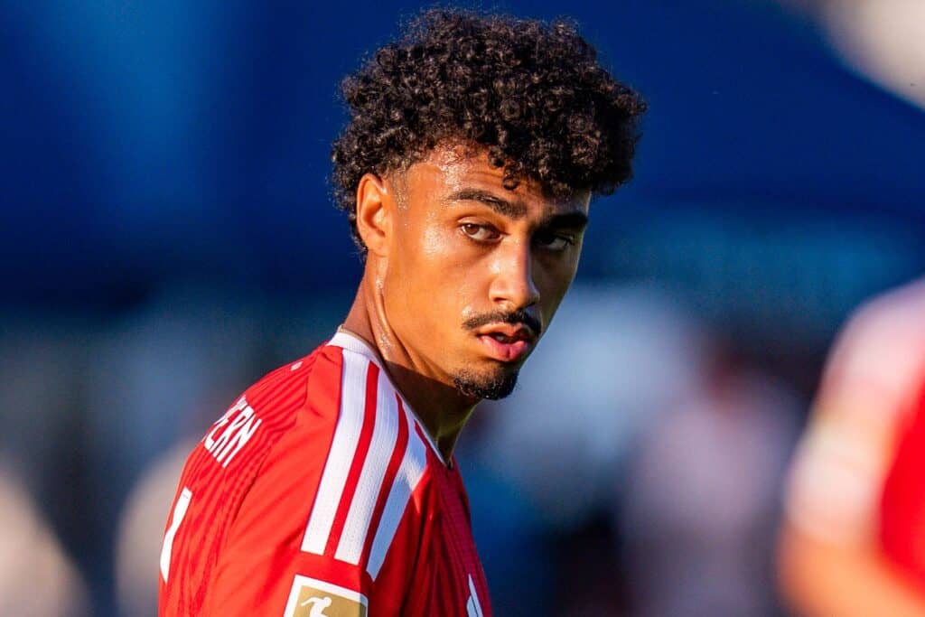 Trainingslager, Testspiel, FC Rottach Egern vs. FC Bayern München am 30.07.2026 in Rottach-Egern Nathaniel Brown