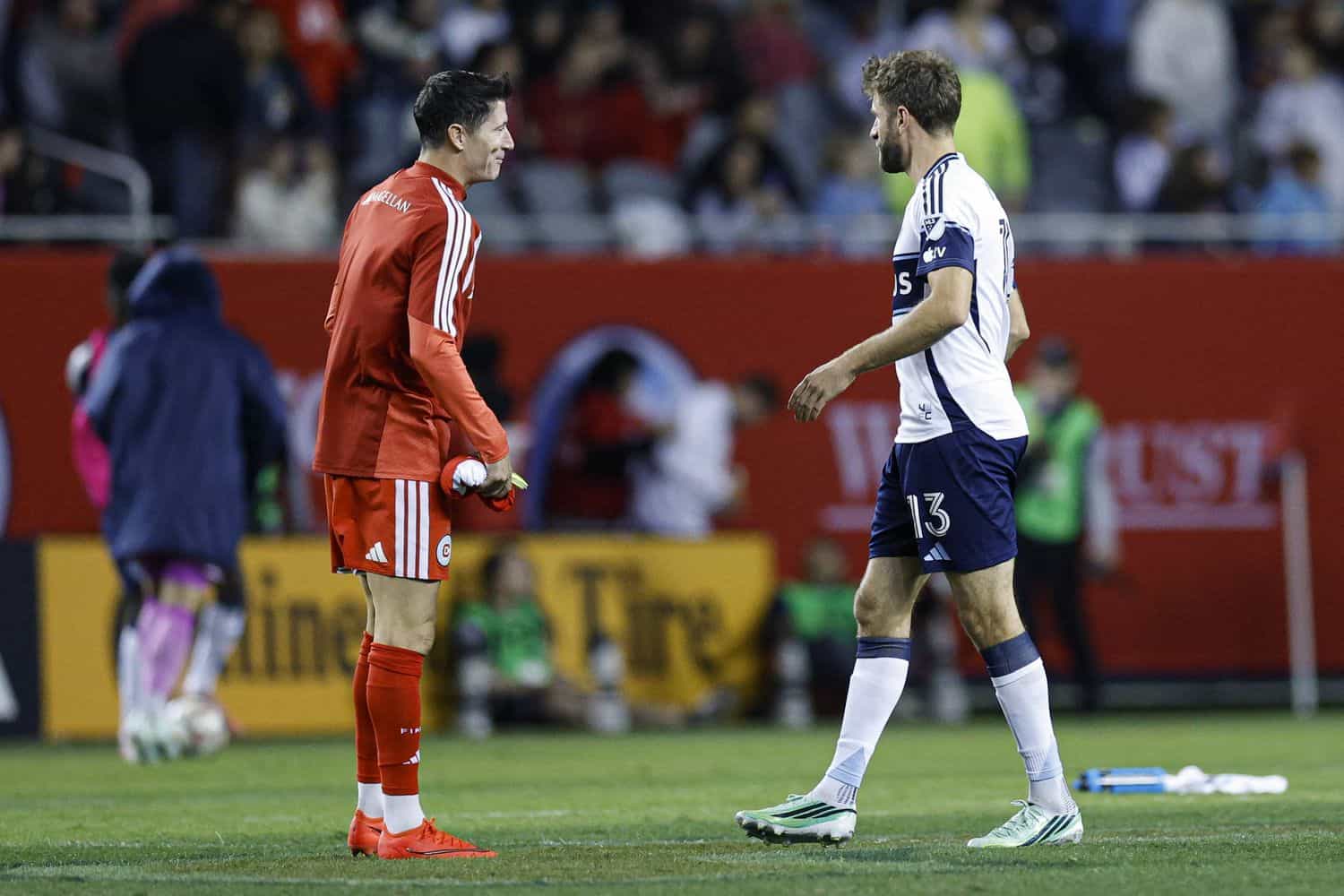 Thomas Müller and Robert Lewandowski
