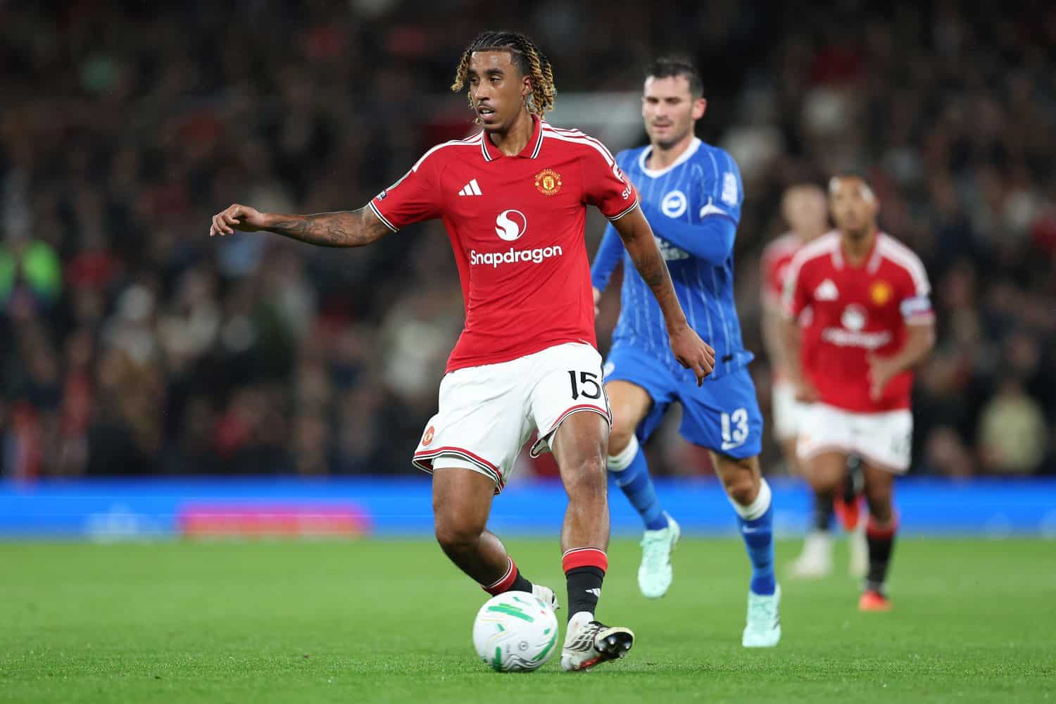 Manchester United v Brighton & Hove Albion - Carabao Cup Third Round Leny Yoro